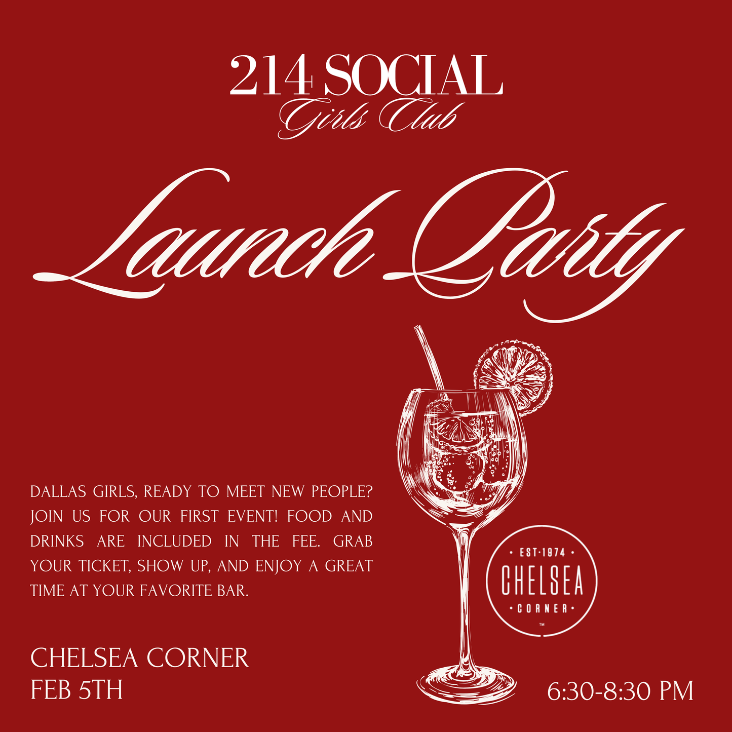 Launch Party - FEB 5TH